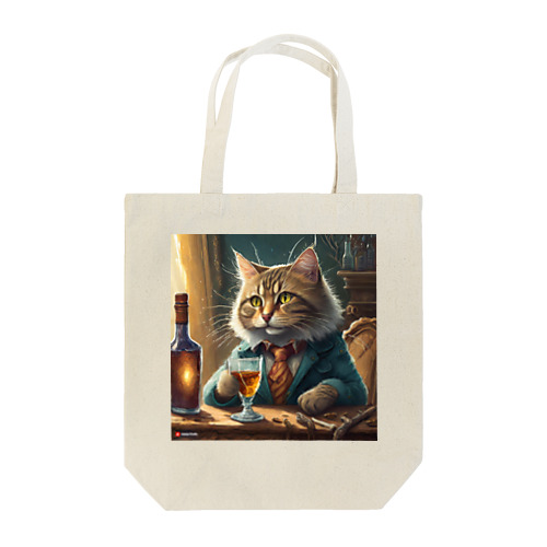 酒が好きな猫（社長） Tote Bag