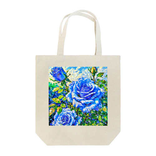 青薔薇のトートバッグ Tote Bag