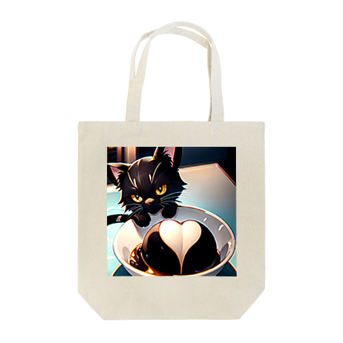 バレンタインに黒猫のチョコレートボムはいかが？ Tote Bag