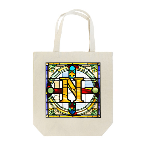 stained glass N Tote Bag