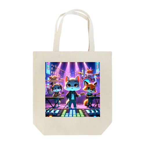 ネオンナイト・メロディー: アニマルシティライブ Tote Bag