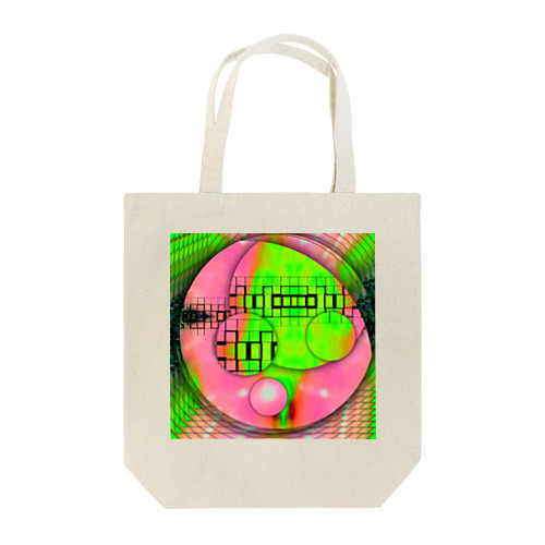 Green Child in Circle Tote Bag