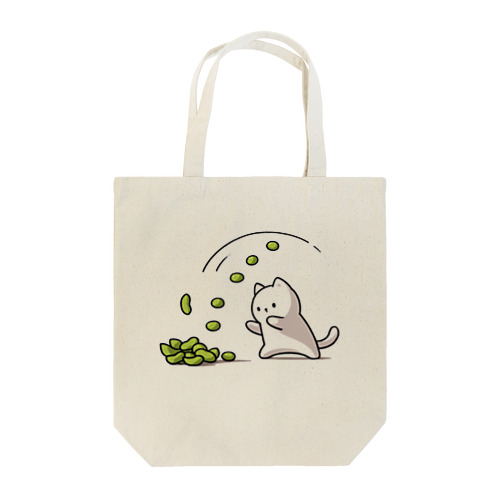 枝豆と猫 Tote Bag