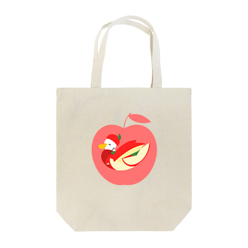 りんごなアヒル🍎 トートバッグ