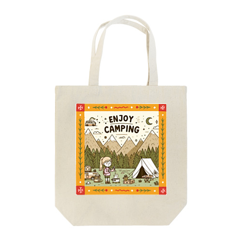 【Enjoy Camping】キャンプを楽しむ Tote Bag