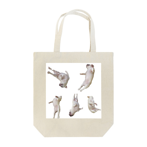 転がる犬 Tote Bag