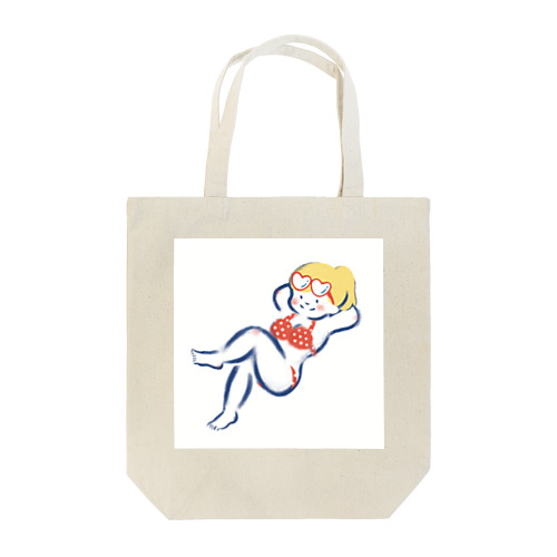 ジユウキママなビーチガール Tote Bag