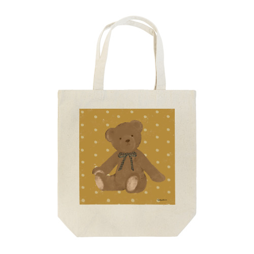 首を傾けるテディベアくん Tote Bag