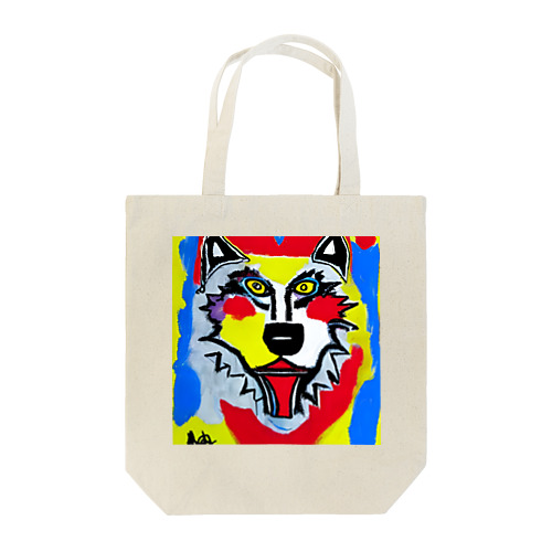 アートなオオカミ Tote Bag