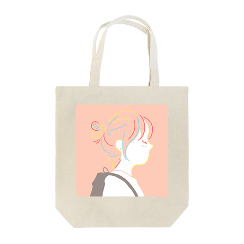 大きな髪飾りの女の子 Tote Bag