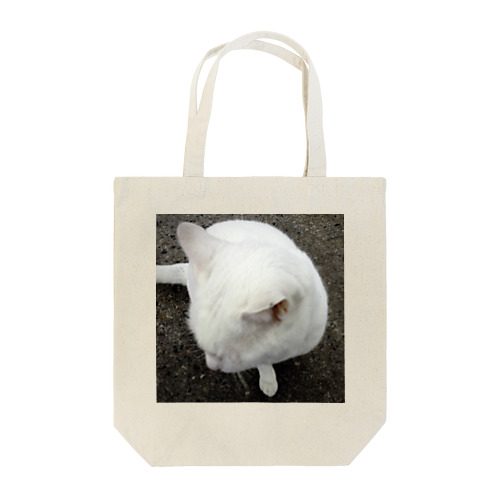 白いネコ Tote Bag
