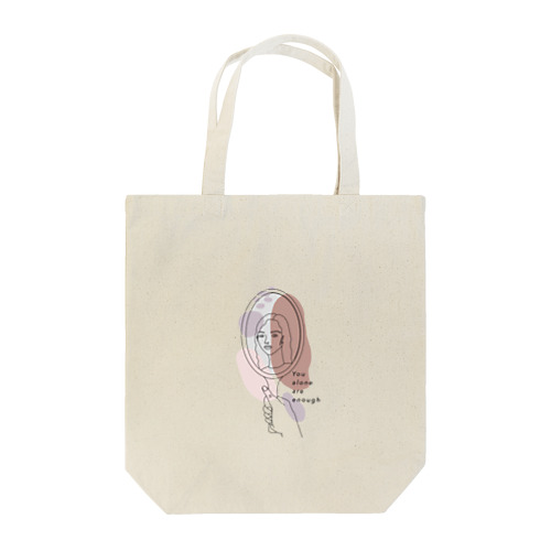 The girl in the mirror Tote Bag