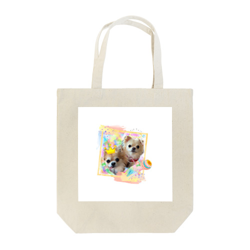 絵画風のチビちゃんとココちゃん Tote Bag