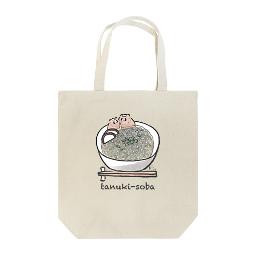 たぬき蕎麦 Tote Bag