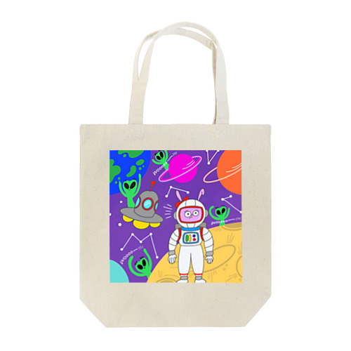 月ウサギの地球旅行 Tote Bag