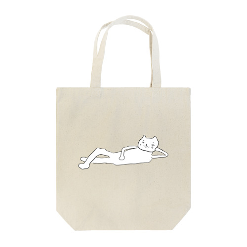 寝転がり煽り猫 Tote Bag