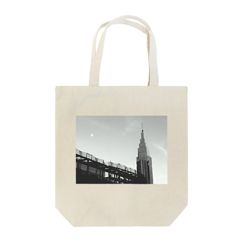 時計塔と月 Tote Bag