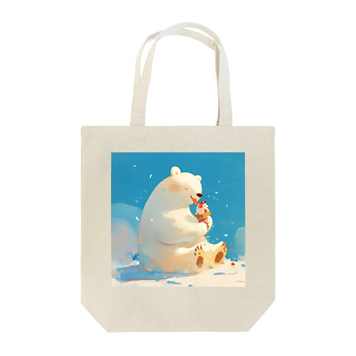 シロクマくんのおやつ Tote Bag