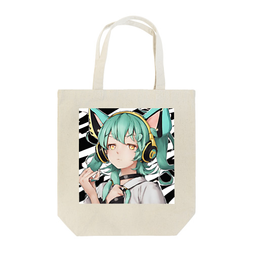VOCALOID風 猫耳ちゃん Tote Bag