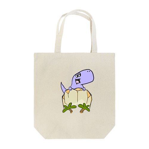 ぜっぺきにいる！つよいティラノサウルスくん Tote Bag