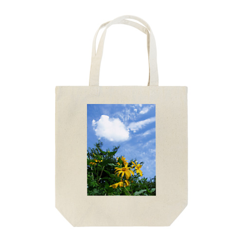 菊芋と空と雲　DATA_P_134　sky　cloud Tote Bag
