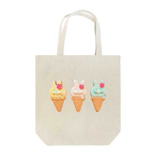 うさちゃんのアイスクリーム Tote Bag