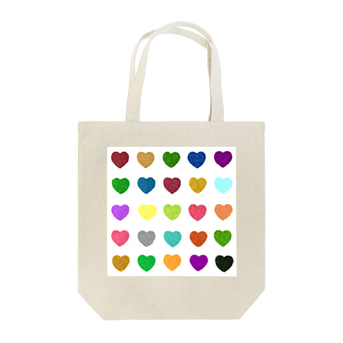 Hearts Multi-Color トートバッグ