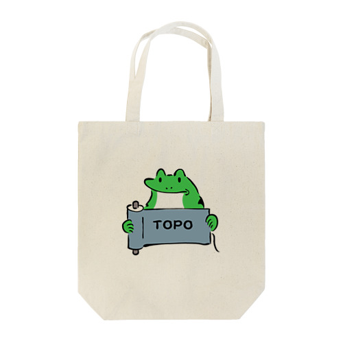 鳥獣戯画_微笑みカエル_トポ Tote Bag