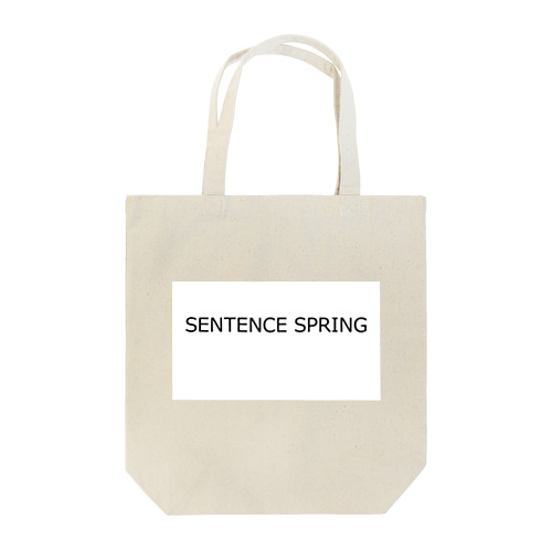 SENTENCE SPRING Tote Bag