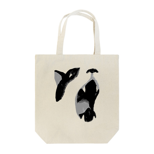 あくび（黒） Tote Bag