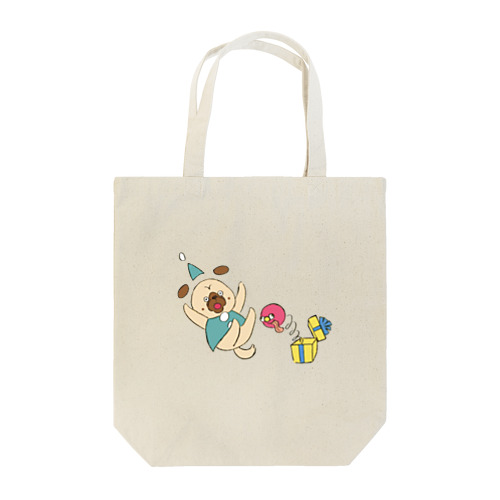 鼻ペチャクリスマス　パグ Tote Bag