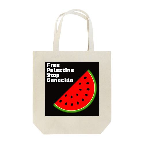 FreePalestine StopGenocide Tote Bag