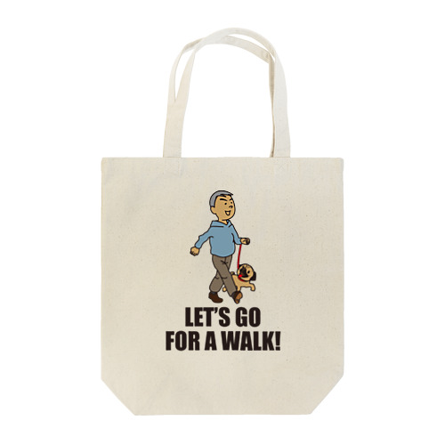 【パパとわんこ～papa et chien】Let's Go For a Walk! Tote Bag