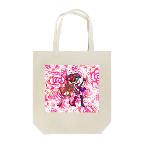 YOU＆ME pink Rose2 Tote Bag