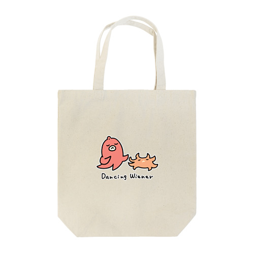 踊るタコウインナーとカニウインナー Tote Bag