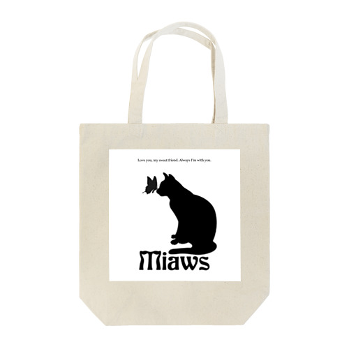 Miawsモノクロロゴ Tote Bag