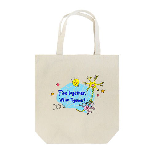 Fire Together Wire Together トートバッグ
