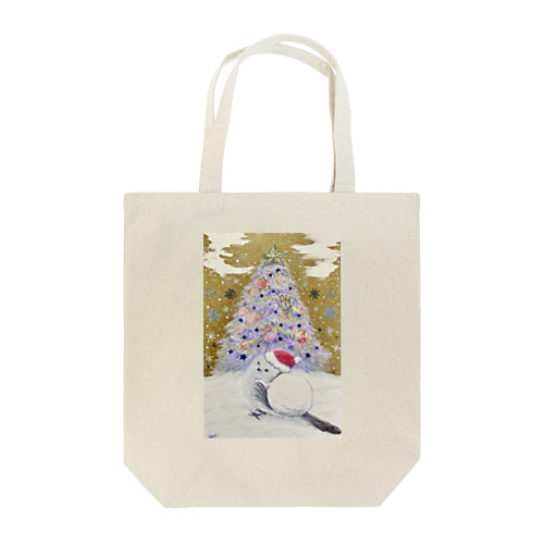 シマエナガのメリークリスマス Tote Bag
