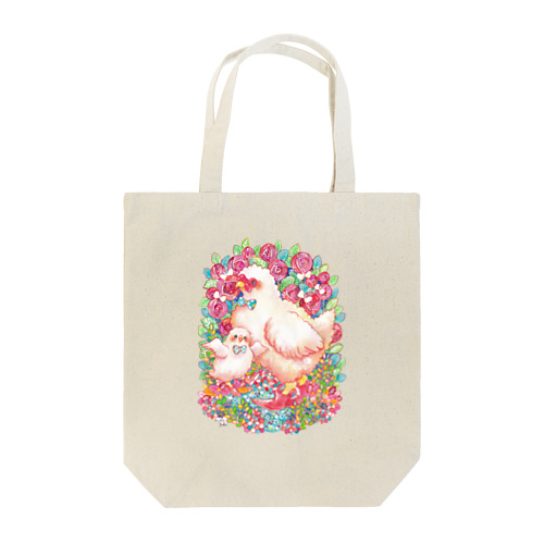 ニワトリの親子 Tote Bag