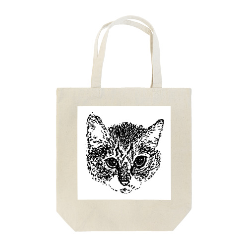 ネコ(顔) Tote Bag