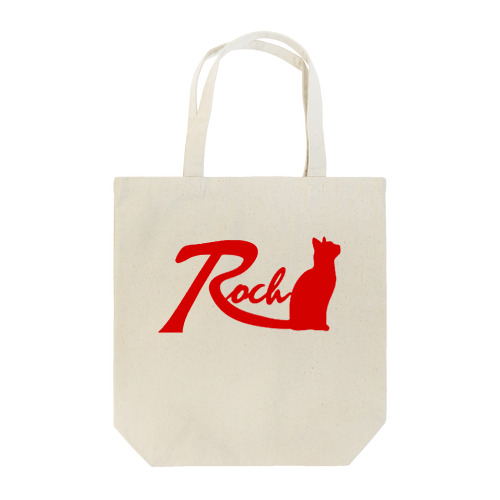 Rock cat red トートバッグ