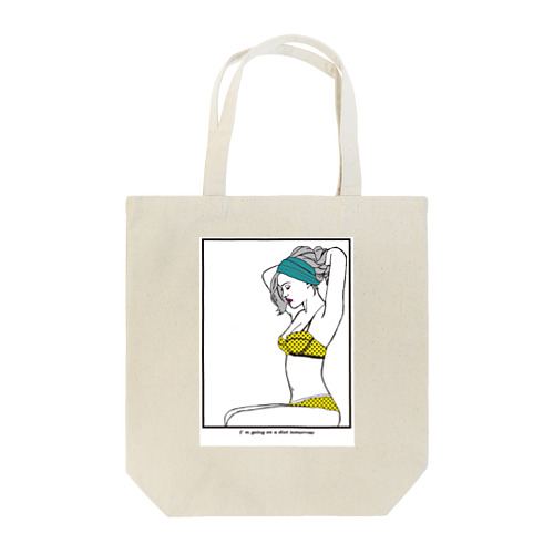 I'm going on diet from tomorrow Tote Bag