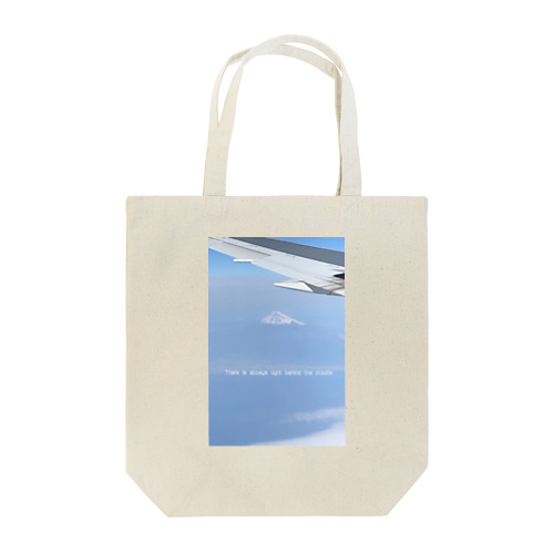 飛行機と富士山 Tote Bag