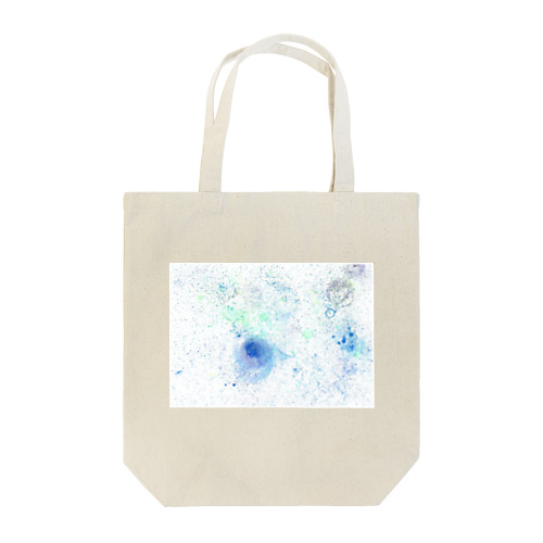 シャボン玉アート　ブルー系 Tote Bag