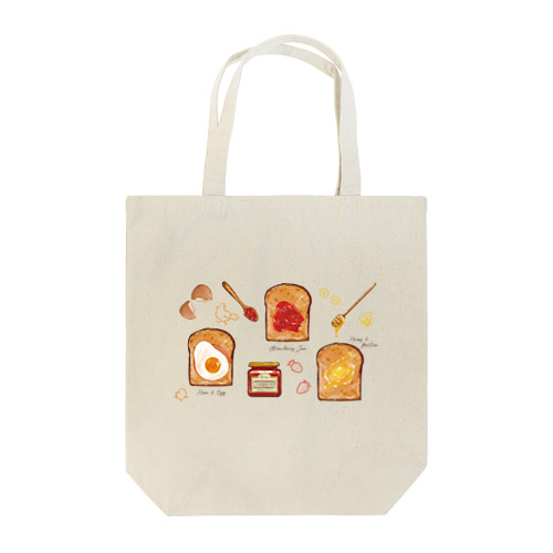パン好きに届け！おしゃれなトーストのイラスト Tote Bag
