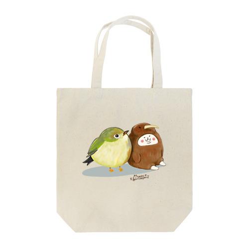 メジロとキウイ？トートバッグ Tote Bag