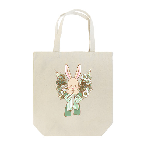 ◆花飾りとうさぬイ④ Tote Bag