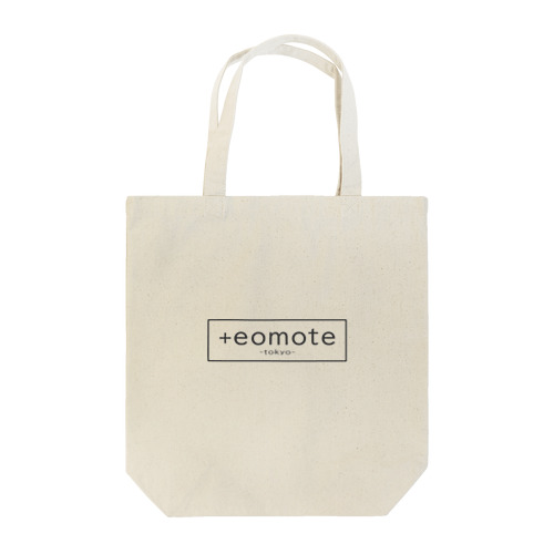 eomoteのシンプルなロゴ（囲い文字）が入ったトートバッグ（ナチュラル） 에코백