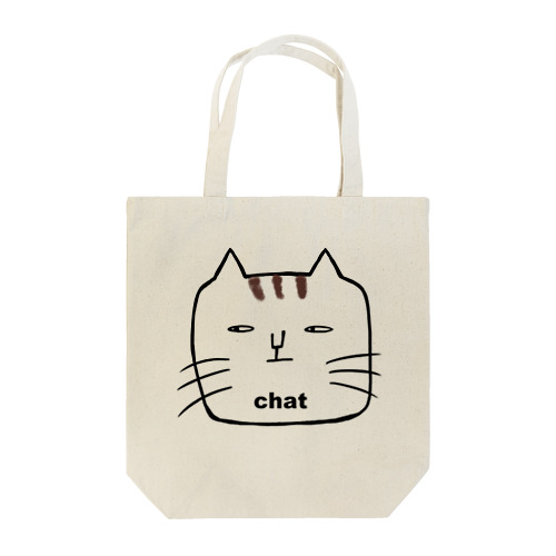 ちらりと、ねこさんトート Tote Bag