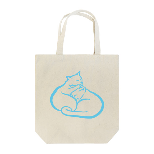 仲良しネコのグルーミング Tote Bag